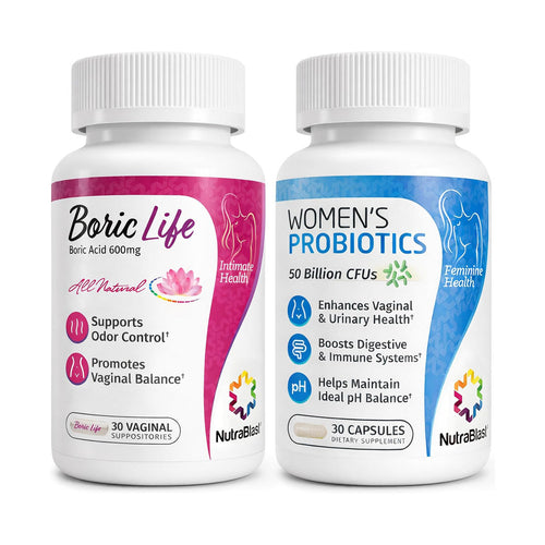 Boric Life with Women's Probiotics bundle front